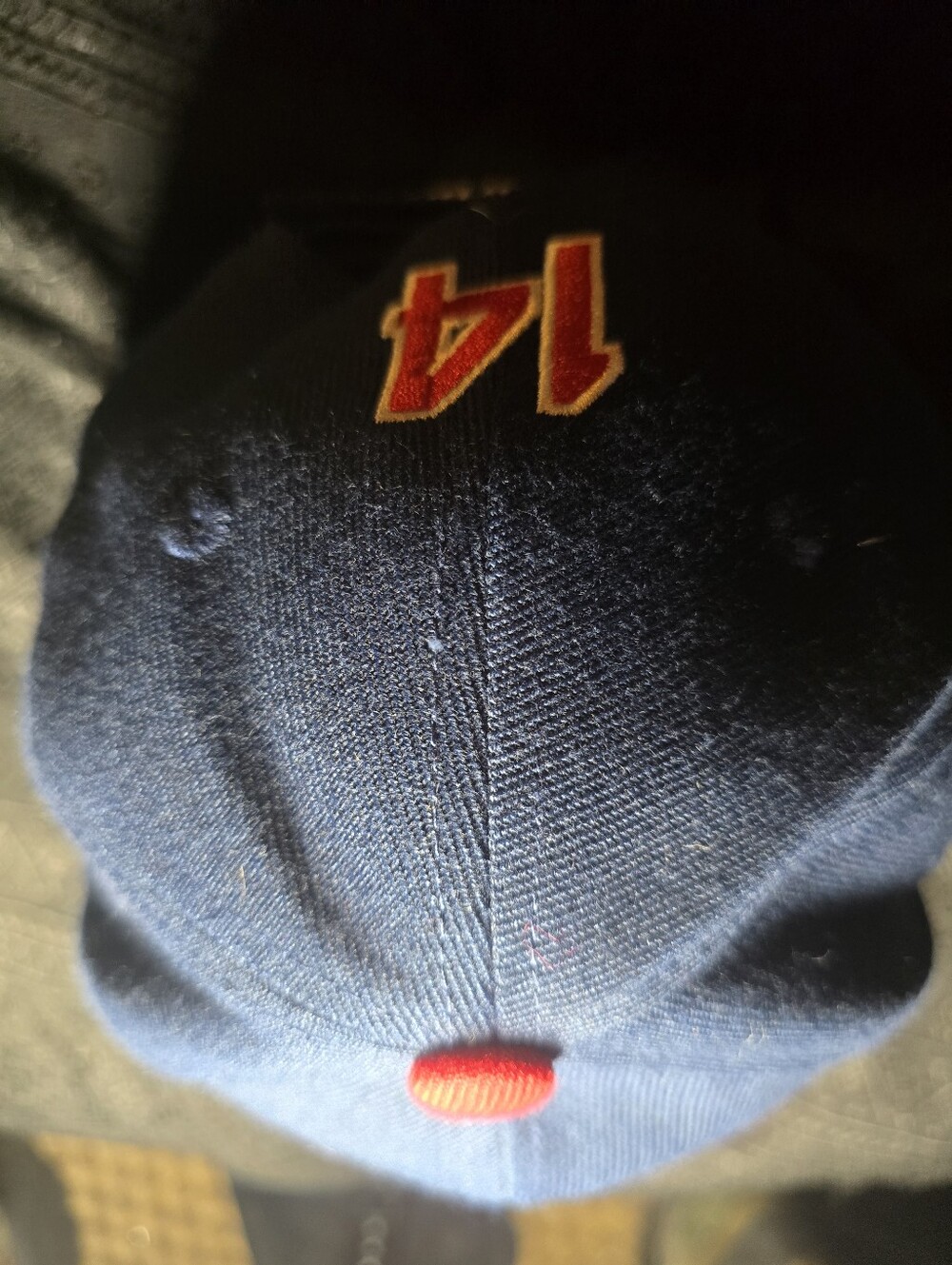 Cleveland INDIAN Red Two-Tone Baseball Cap - Navy & Red - Picture 2 of 6